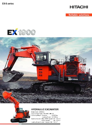 Excavatrice sur chenilles Hitachi EX1900-6