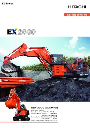 Excavatrice sur chenilles Hitachi EX2600-6