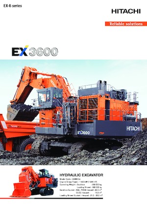 Excavatrice sur chenilles Hitachi EX3600-6