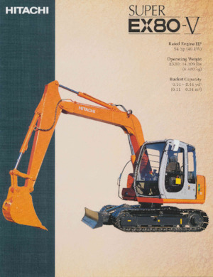 Excavatrice sur chenilles Hitachi EX80