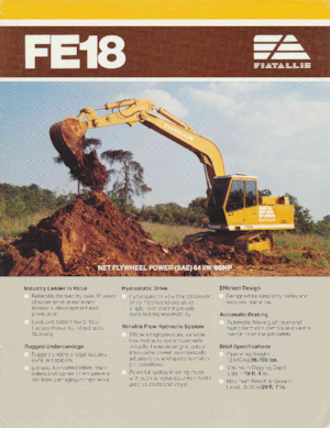 Excavatrice sur chenilles Fiatallis FE18