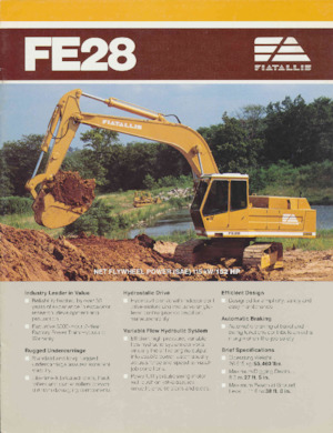 Excavatrice sur chenilles Fiatallis FE28
