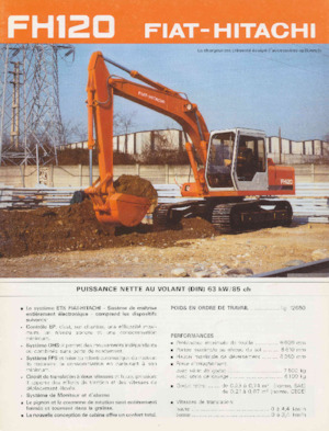 Excavatrice sur chenilles Fiat-Hitachi FH 120