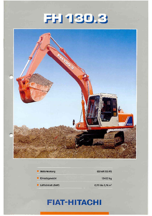 Excavatrice sur chenilles Fiat-Hitachi FH 130.3 M