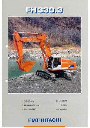 Excavatrice sur chenilles Fiat-Hitachi FH 330.3 BEH