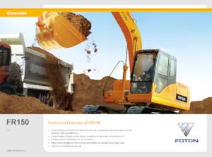 Excavatrice sur chenilles Foton Lovol FR150D