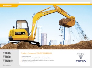 Excavatrice sur chenilles Foton Lovol FR80E