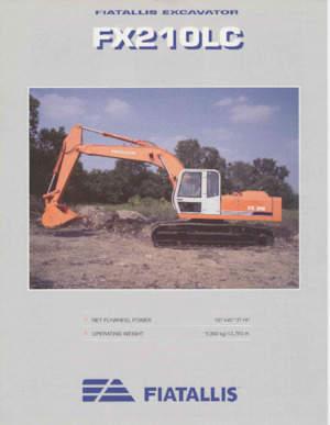 Excavatrice sur chenilles Fiatallis FX210LC