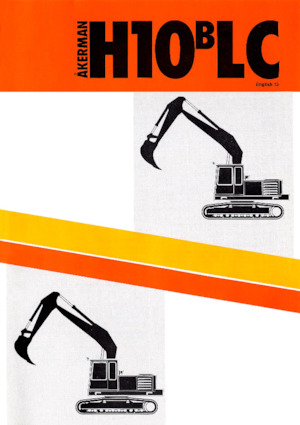 Excavatrice sur chenilles Akerman-Volvo H10BLC