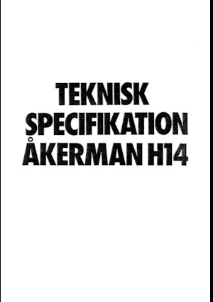 Excavatrice sur chenilles Akerman-Volvo H14