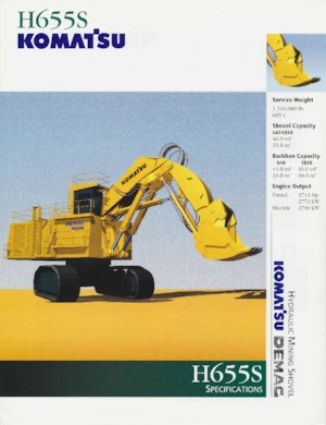 Excavatrice sur chenilles Komatsu H655S