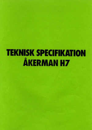 Excavatrice sur chenilles Akerman-Volvo H7
