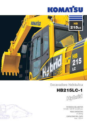 Excavatrice sur chenilles Komatsu HB215LC-1