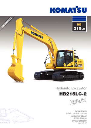Excavatrice sur chenilles Komatsu HB215LC-2