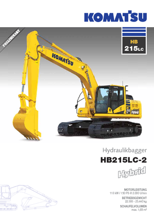 Excavatrice sur chenilles Komatsu HB215LC-2