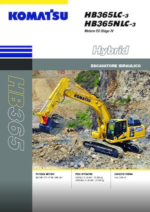 Excavatrice sur chenilles Komatsu HB365NLC-3E0