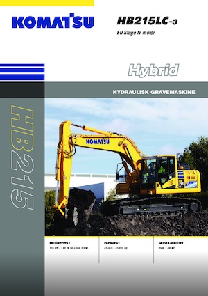 Excavatrice sur chenilles Komatsu HB215LC-3