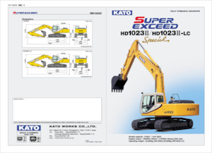Excavatrice sur chenilles Kato HD1023II Special