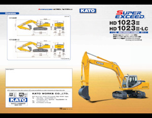 Excavatrice sur chenilles Kato HD1023III-LC