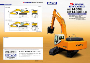 Excavatrice sur chenilles Kato HD1430III
