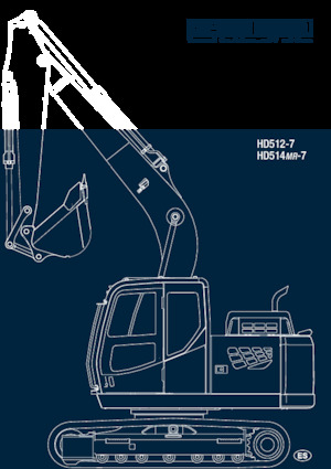 Excavatrice sur chenilles Kato Imer HD514MR-7