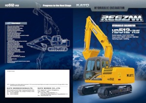 Excavatrice sur chenilles Kato HD512-R5
