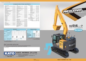 Excavatrice sur chenilles Kato HD514MR-7