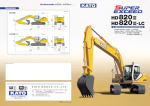 Excavatrice sur chenilles Kato HD820III-LC