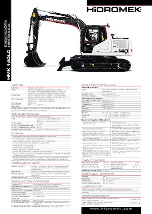 Excavatrice sur chenilles Hidromek HMK 140 LC