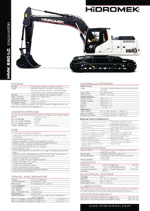 Excavatrice sur chenilles Hidromek HMK 220 LC