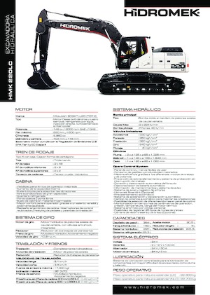 Excavatrice sur chenilles Hidromek HMK 220 LC