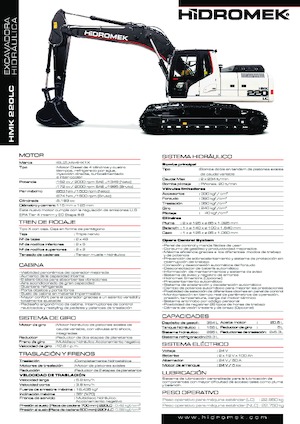 Excavatrice sur chenilles Hidromek HMK 220 LC