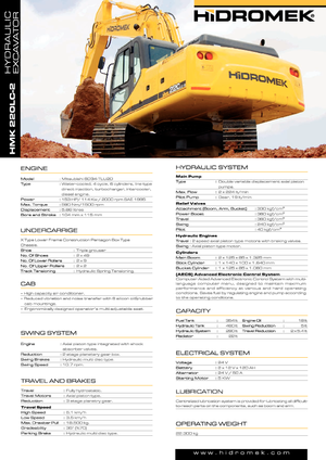 Excavatrice sur chenilles Hidromek HMK 220 LC