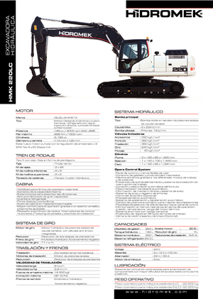 Excavatrice sur chenilles Hidromek HMK 220 LC