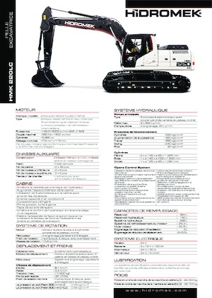 Excavatrice sur chenilles Hidromek HMK 220 LC