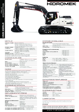 Excavatrice sur chenilles Hidromek HMK 220 LC