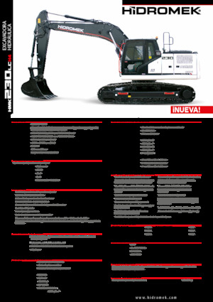 Excavatrice sur chenilles Hidromek HMK 230 LC