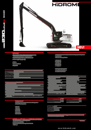 Excavatrice sur chenilles Hidromek HMK 230 LC LR 