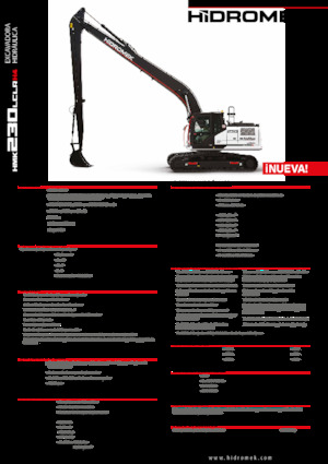 Excavatrice sur chenilles Hidromek HMK 230 LC LR 