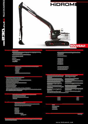 Excavatrice sur chenilles Hidromek HMK 230 LC LR 