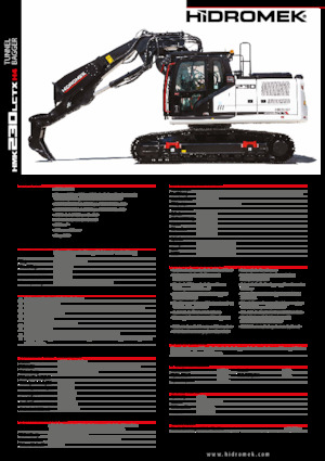 Excavatrice sur chenilles Hidromek HMK 230 LC TX 