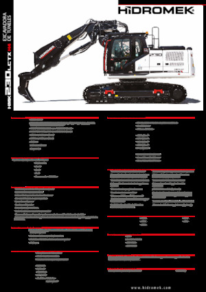 Excavatrice sur chenilles Hidromek HMK 230 LC TX 