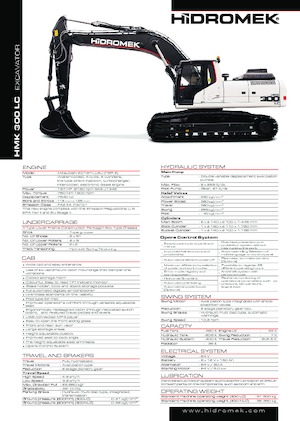 Excavatrice sur chenilles Hidromek HMK 300 LC PLUS