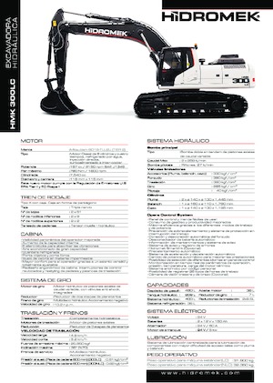 Excavatrice sur chenilles Hidromek HMK 300 LC PLUS