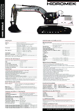 Excavatrice sur chenilles Hidromek HMK 300 LC PLUS