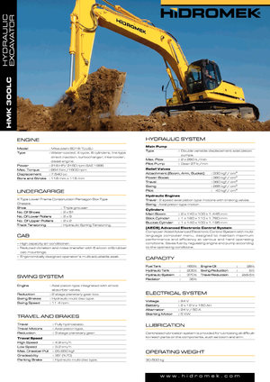 Excavatrice sur chenilles Hidromek HMK 300 LC