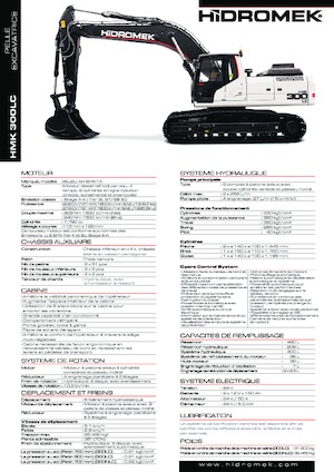 Excavatrice sur chenilles Hidromek HMK 300 LC PLUS