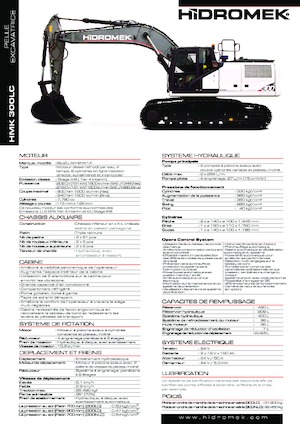 Excavatrice sur chenilles Hidromek HMK 300 LC PLUS