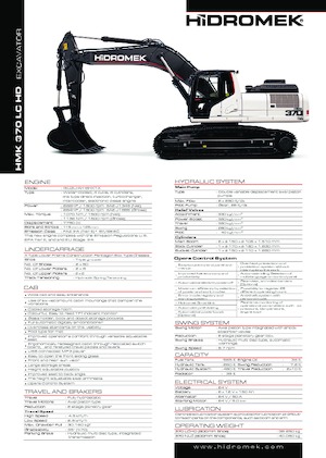 Excavatrice sur chenilles Hidromek HMK 370 LC-HD