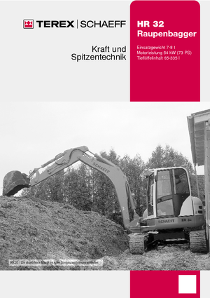 Excavatrice sur chenilles Terex-Schaeff HR 32